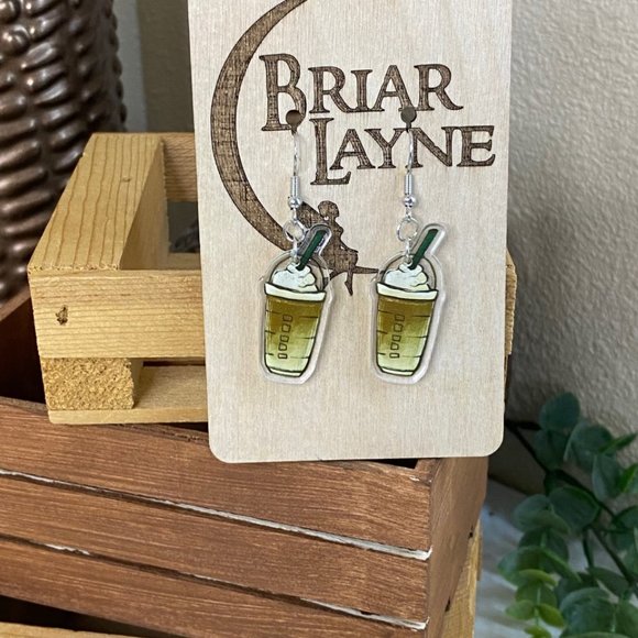 Wholesale Coffee Themed Earrings Market Lot! - Picture 6 of 12